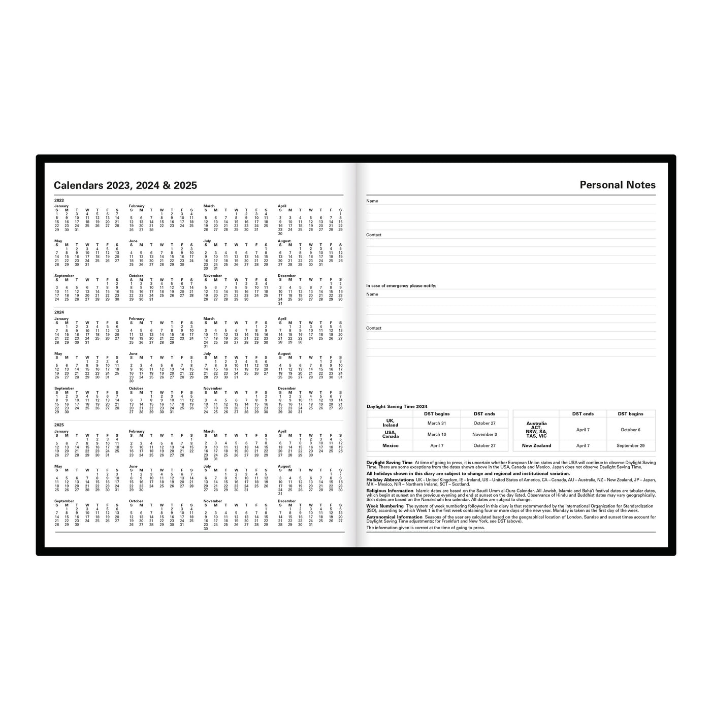 Letts Principal Daily Appointment Book - 10 1/4" x 8 1/4"