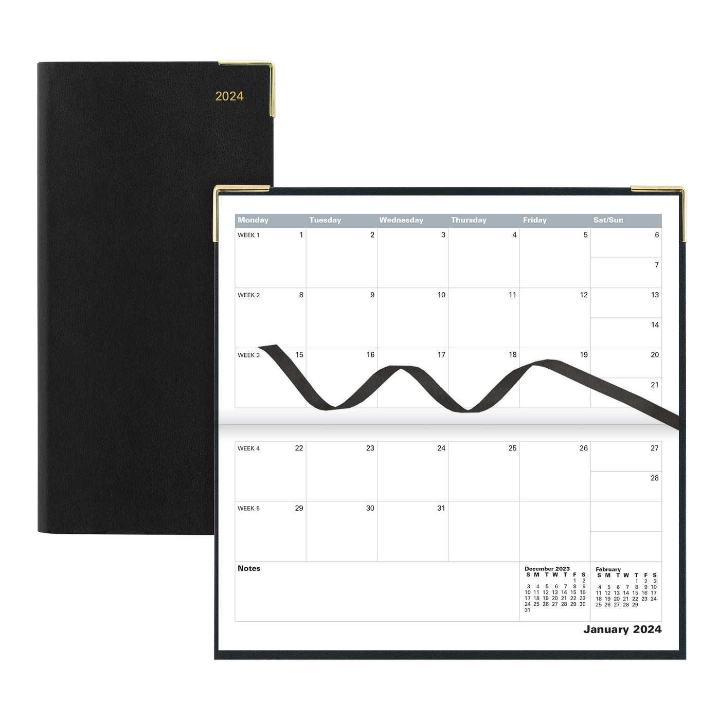 Letts Classic Month to View Planner - 6 5/8" x 3 1/4"