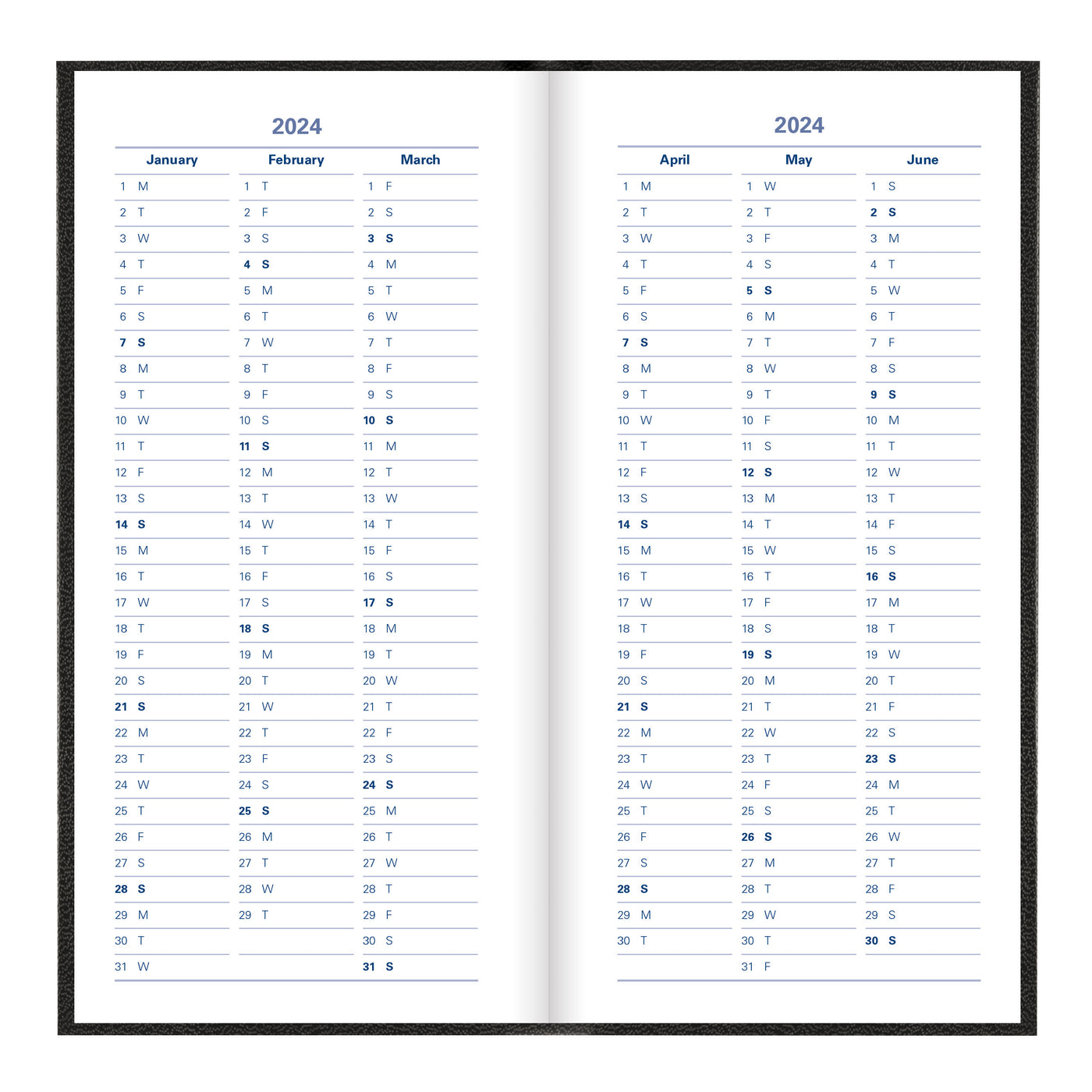 Letts Principal Week to View Planner - 6" x 3 1/8"