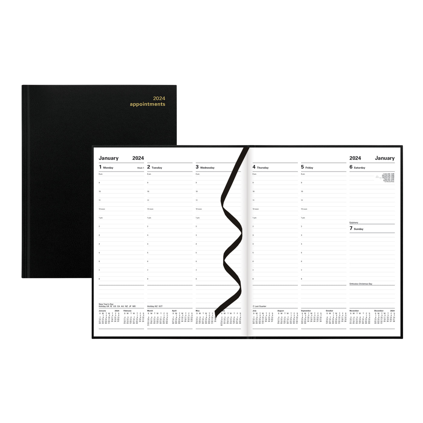 Letts Principal Week to View Appointment Book - 10 1/4" x 8 1/4"