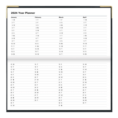 Letts Classic Week to View Horizontal Planner - 6 5/8" x 3 1/4"