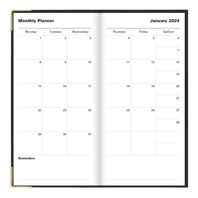 Letts Classic Week to View Vertical Planner - 6 5/8" x 3 1/4"