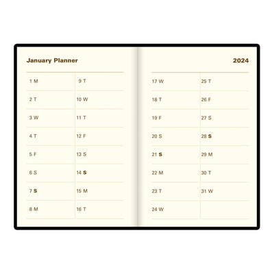 Letts Sterling Week to View Planner - 4 1/4" x 2 3/4"