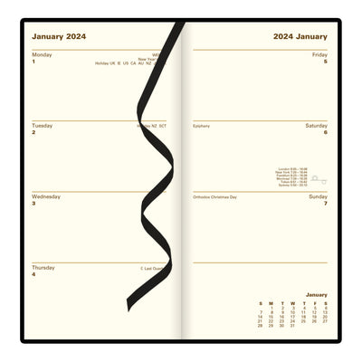 Letts Signature Week to View Vertical Planner - 6 1/2"  x 3 1/4"