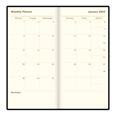 Letts Signature Week to View Vertical Planner - 6 1/2"  x 3 1/4"