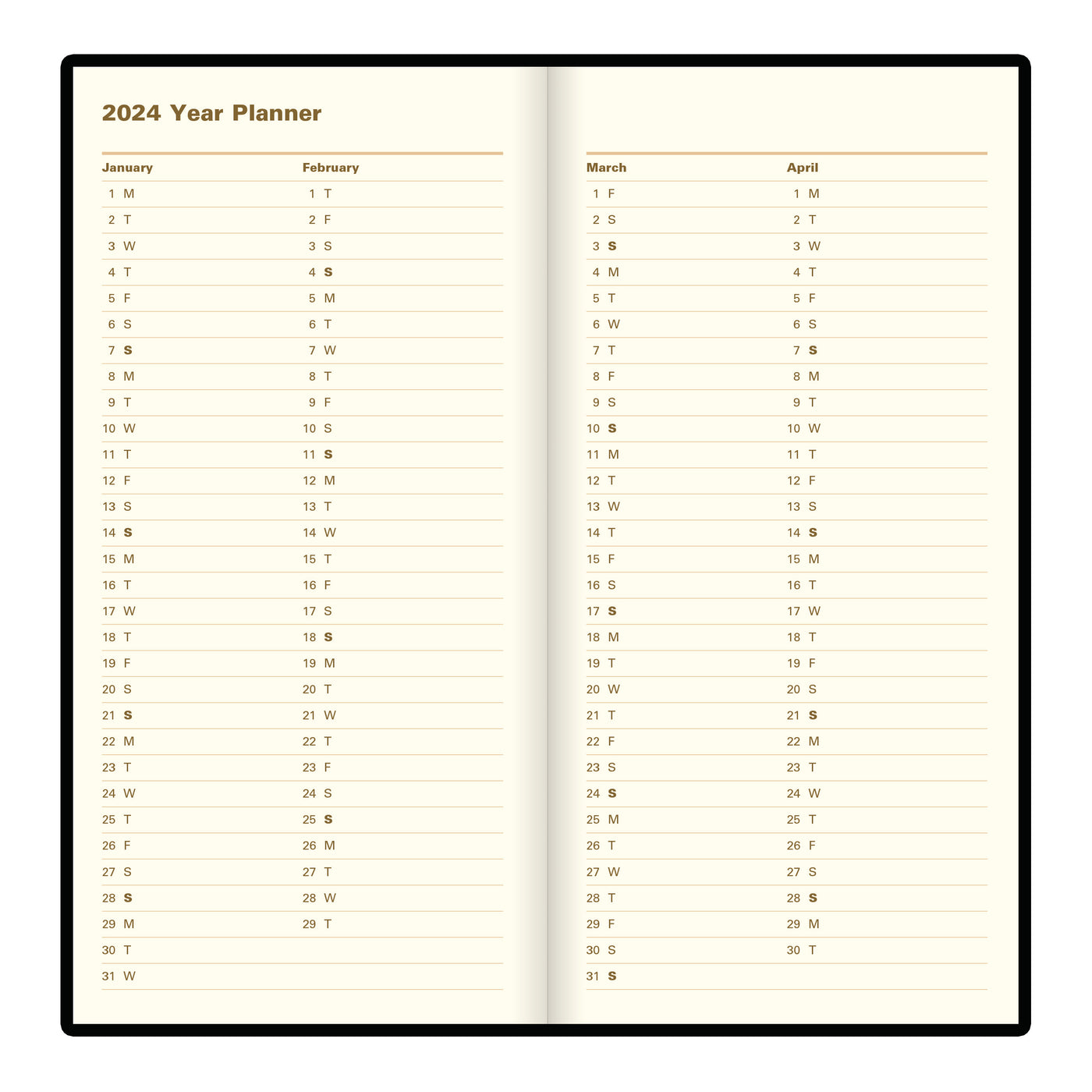 Letts Signature Week to View Vertical Planner - 6 1/2"  x 3 1/4"