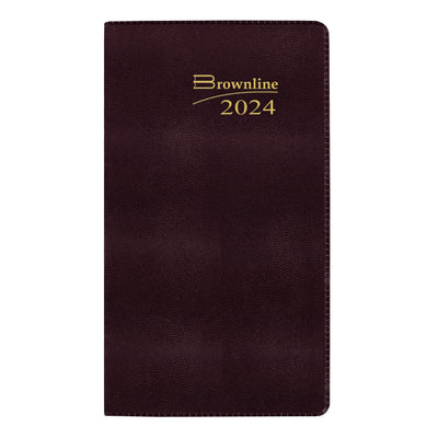 Brownline 2-Year Monthly Pocket Planner - 3 1/2" x 6 1/2"