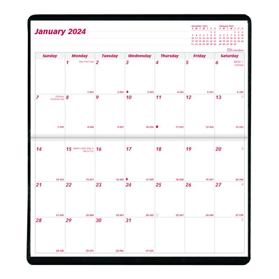 Brownline 2-Year Monthly Pocket Planner - 3 1/2" x 6 1/2"