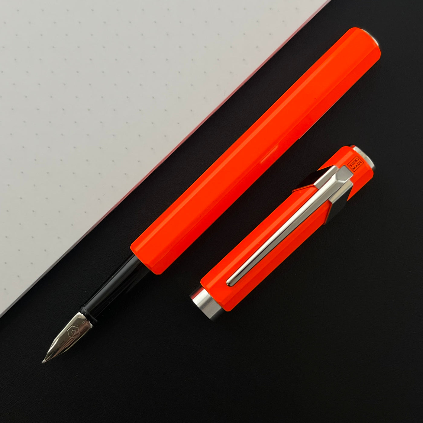 Caran d'Ache 849 Fountain Pen - FLU Orange