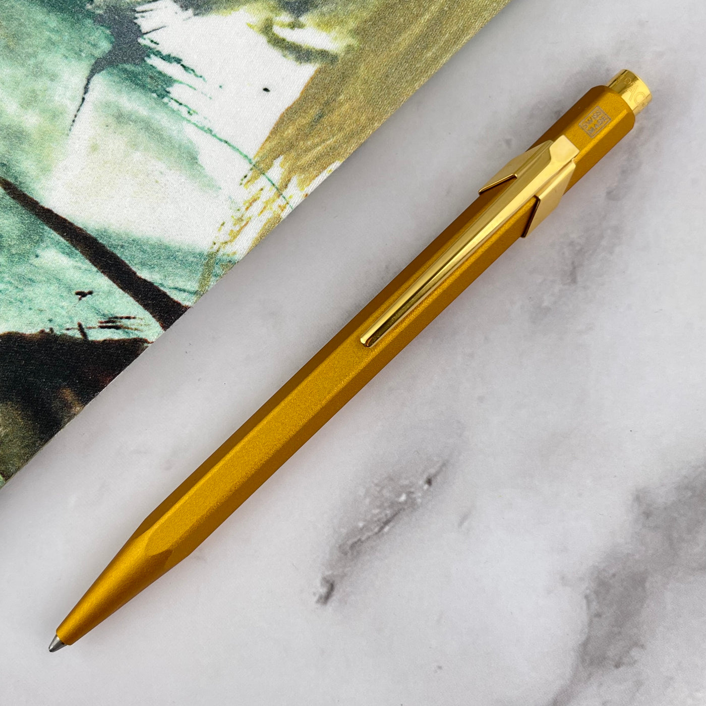 Caran d'Ache 849 Ballpoint Pen - Gold Bar