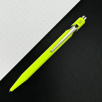 Caran d'Ache 849 Metal Ballpoint Pen - FLU Yellow