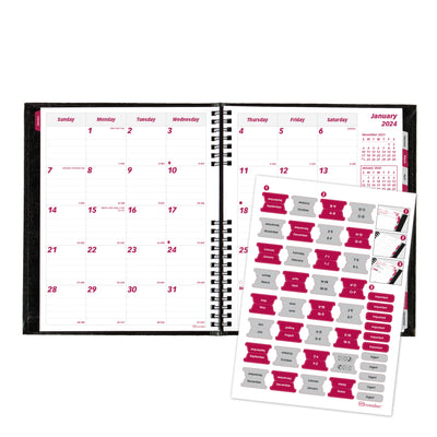 Brownline Coilpro Monthly Planner - 8 7/8" x 7 1/8"