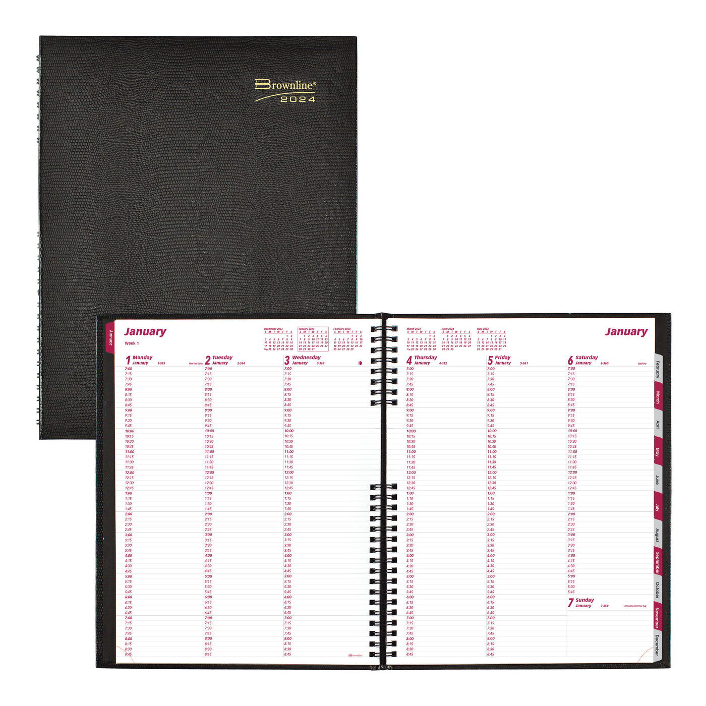 Brownline Coilpro Weekly Planner - 8 1/2" x 11"