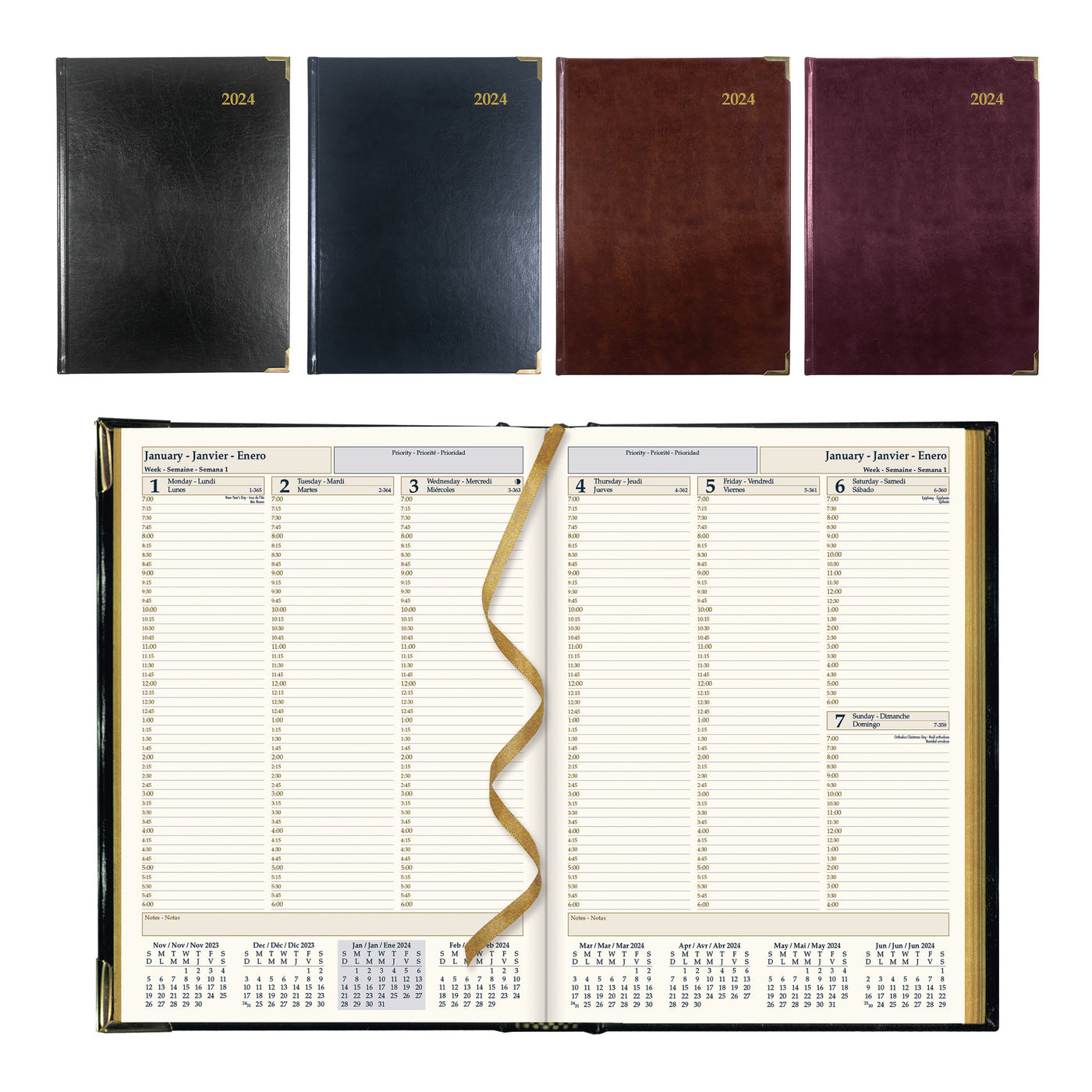 Brownline Executive Weekly Planner - 7 3/4" x 10 3/4"