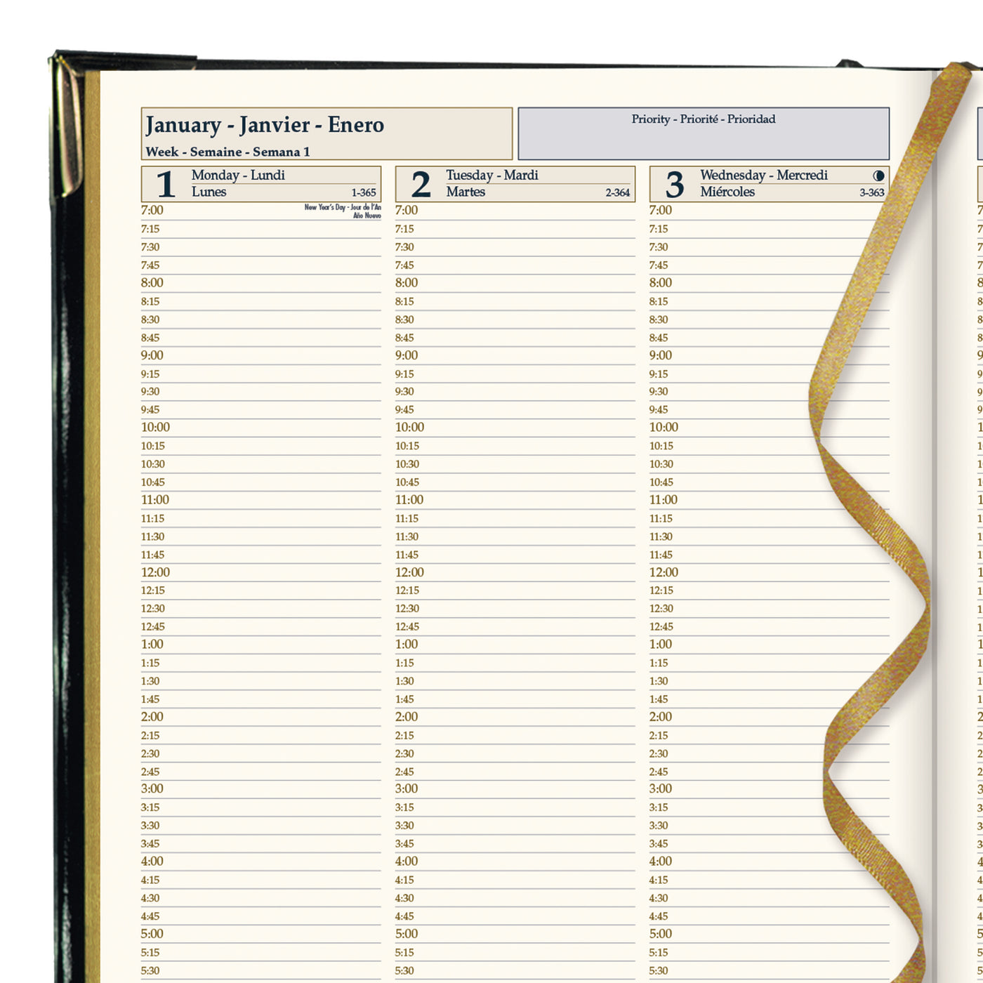 Brownline Executive Weekly Planner - 7 3/4" x 10 3/4"