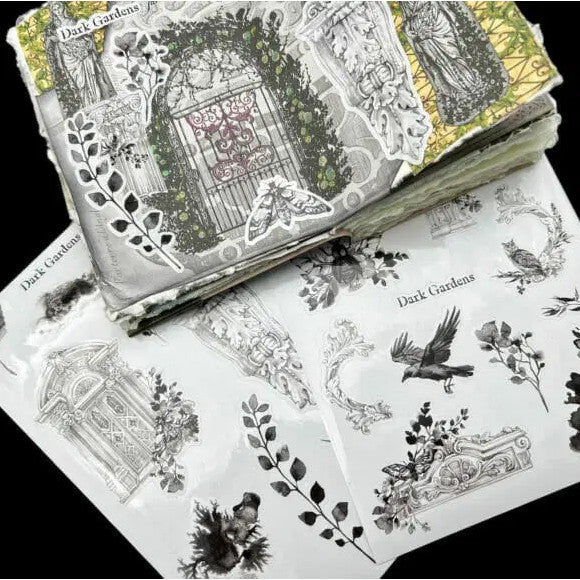 CoraCreaCrafts Sticker Sheet - Dark Garden