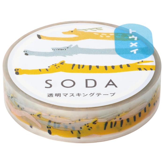 King Jim SODA Transparent Masking Tape - Playing Tag