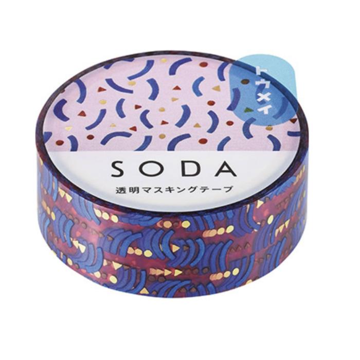 King Jim SODA Transparent Masking Tape -  Pattern