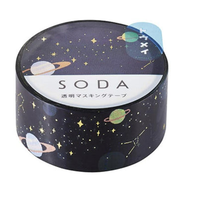 King Jim SODA Transparent Masking Tape -  Galaxy