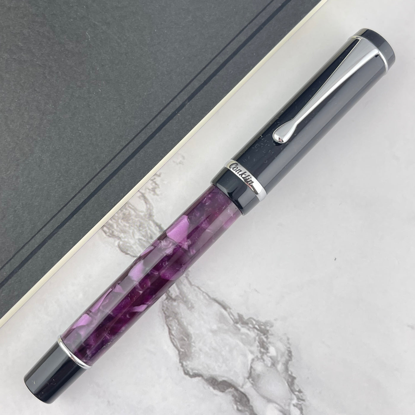 Conklin Duragraph Fountain Pen - Purple Nights