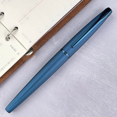 Cross ATX Fountain Pen - Sandblasted Dark Blue