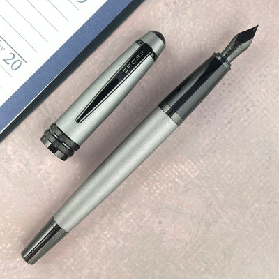 Cross Bailey Fountain Pen - Matte Grey