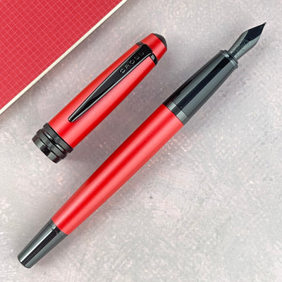 Cross Bailey Fountain Pen - Matte Red