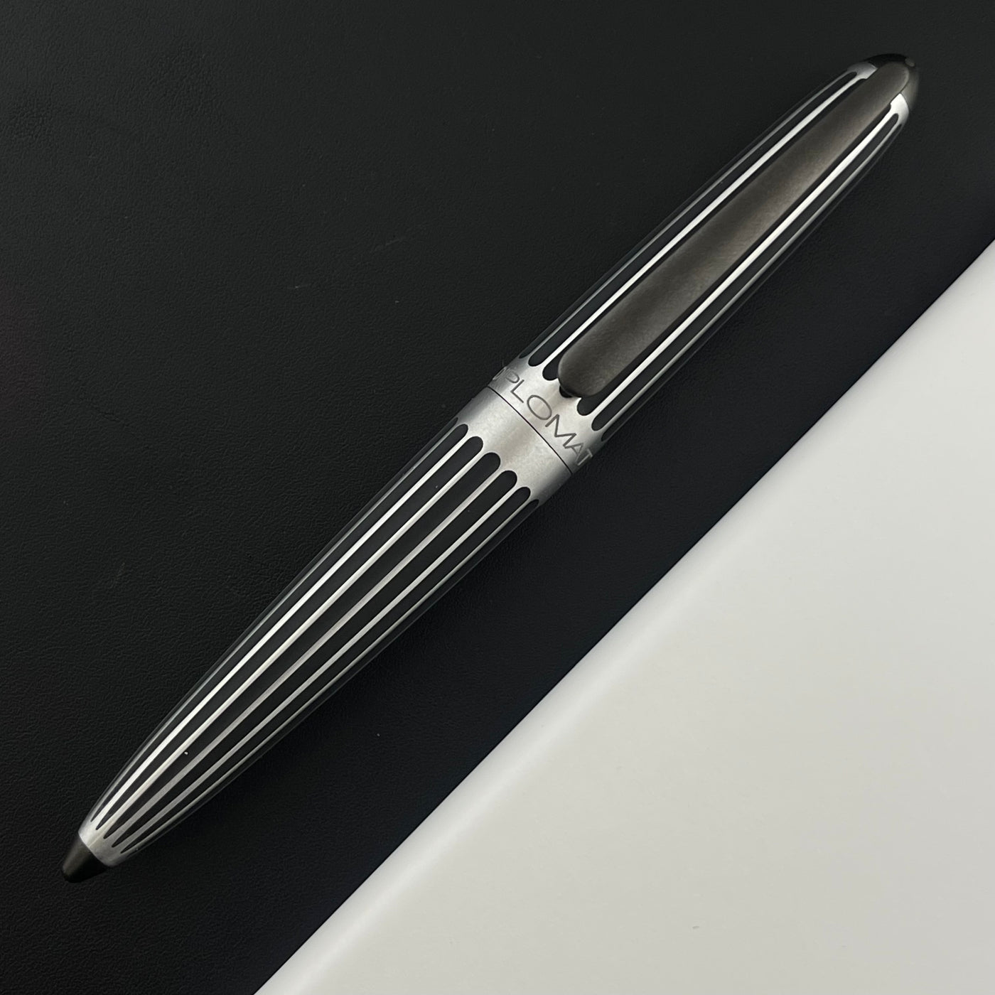 Diplomat Aero Rollerball Pen - Stripes Black