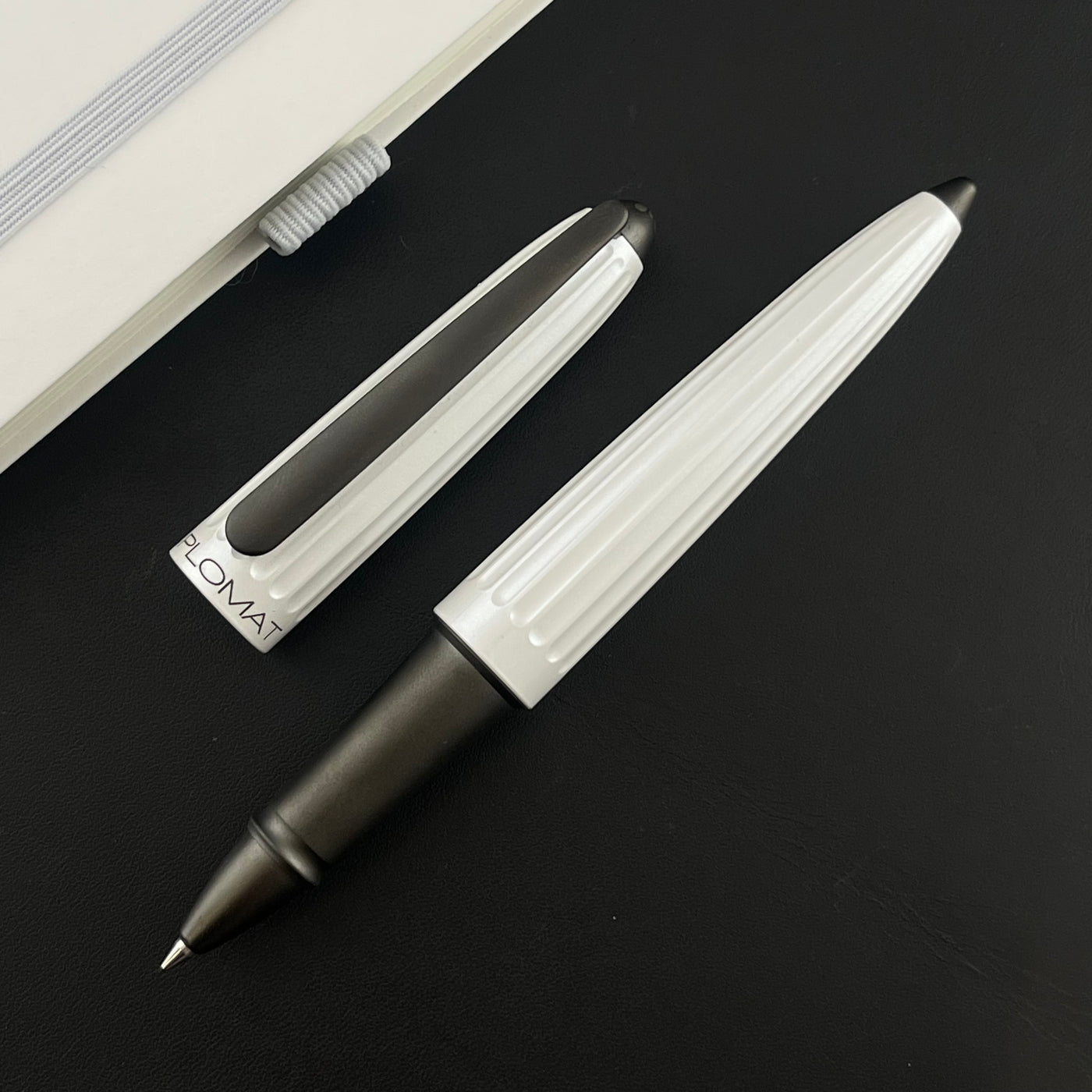 Diplomat Aero Rollerball Pen - Lacquered White