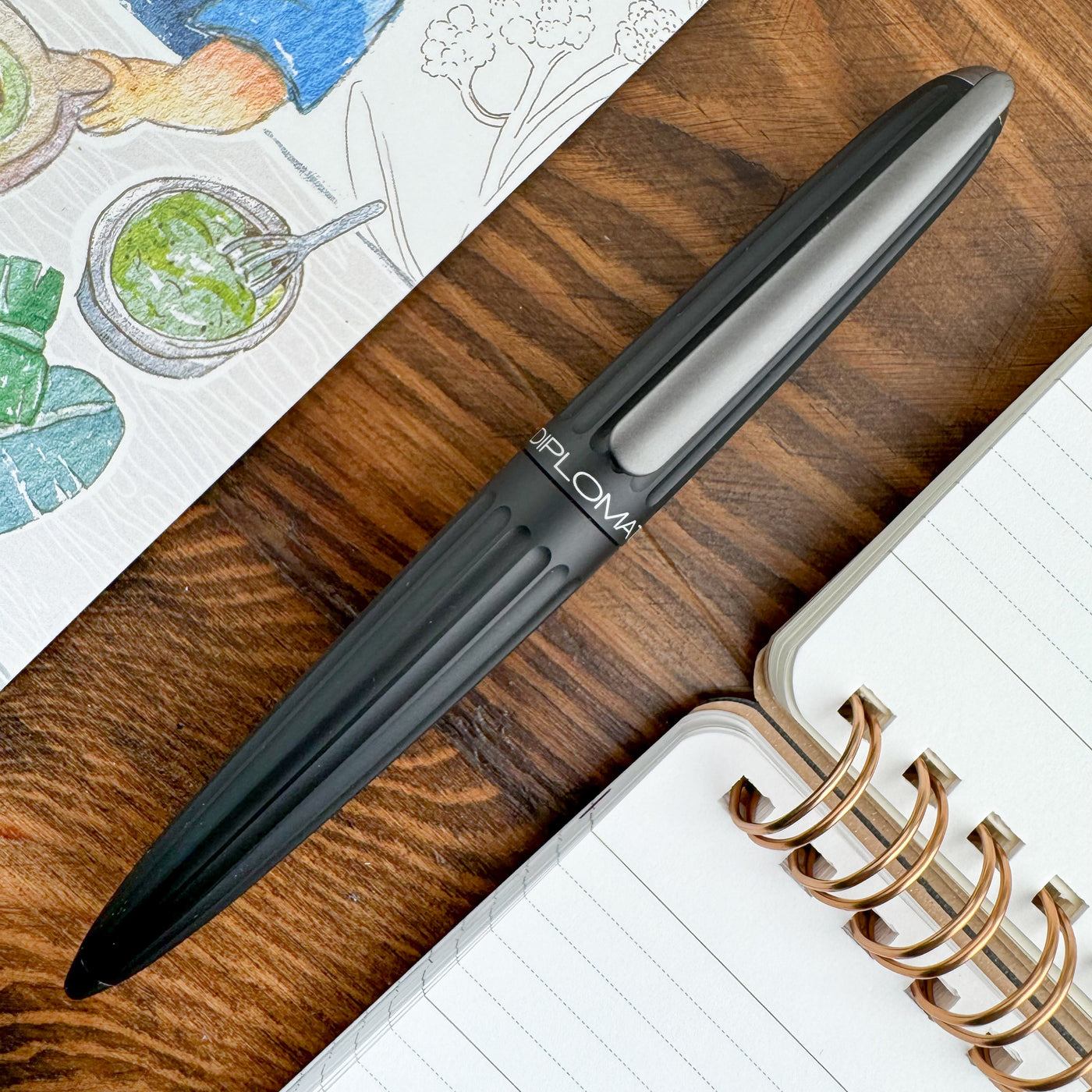 Diplomat Aero Fountain Pen - Black