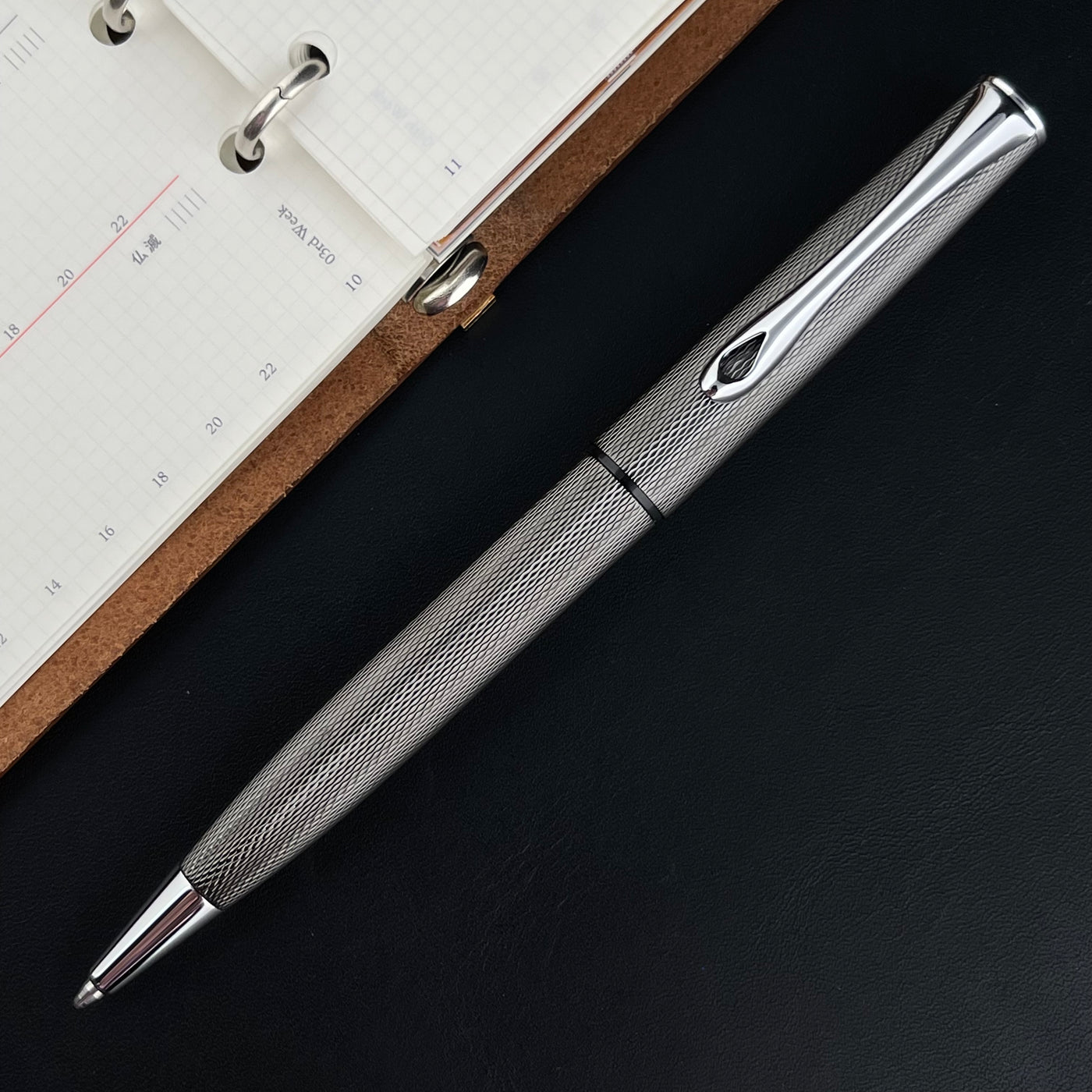 Diplomat Esteem Ballpoint Pen - Black Barley