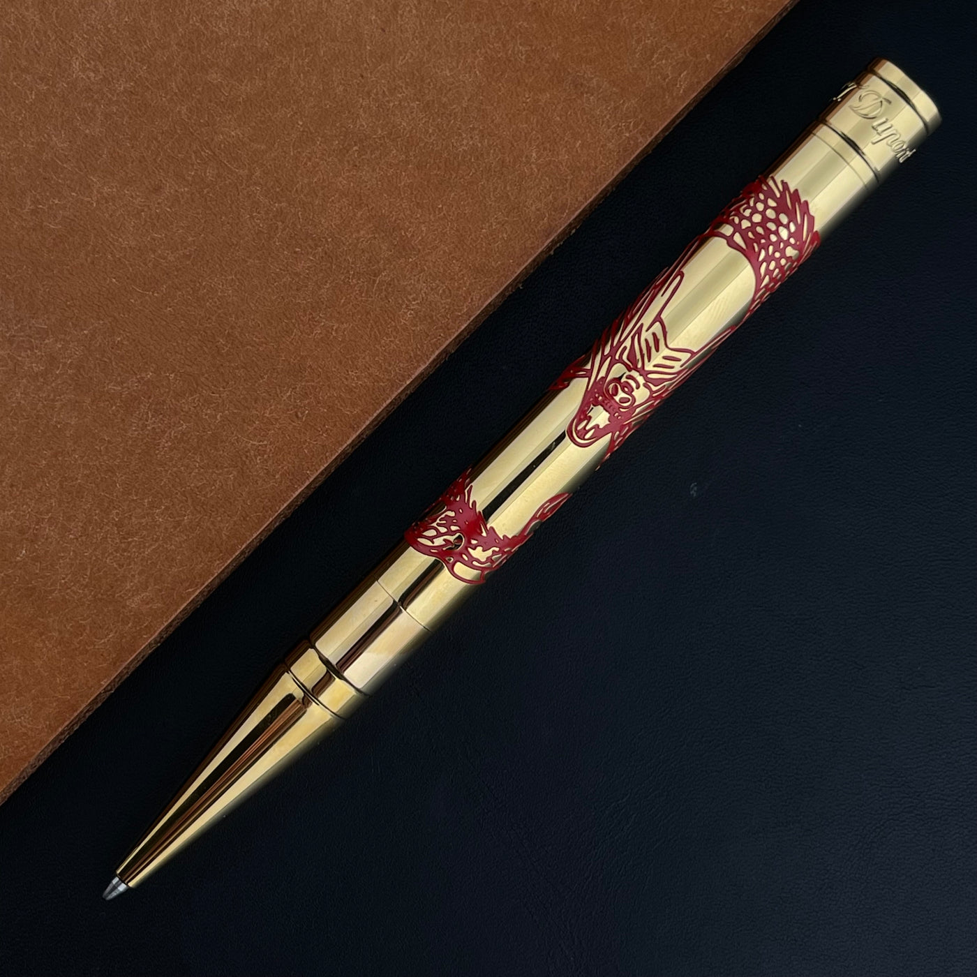 S.T. Dupont D-Initial Ballpoint Pen - Dragon Honey