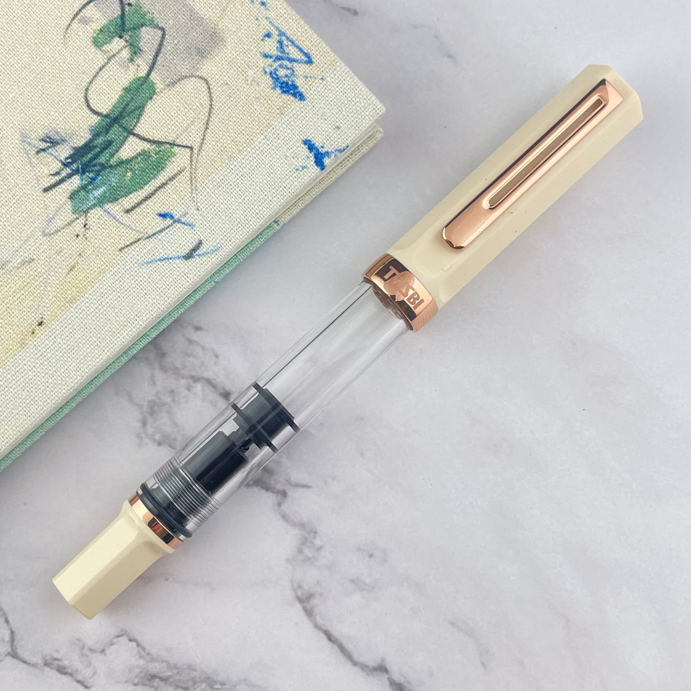 TWSBI Eco Fountain Pen - Creme w/ Rosegold