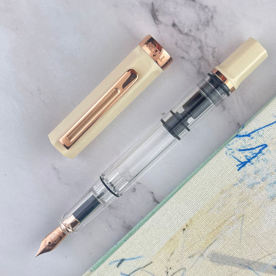 TWSBI Eco Fountain Pen - Creme w/ Rosegold