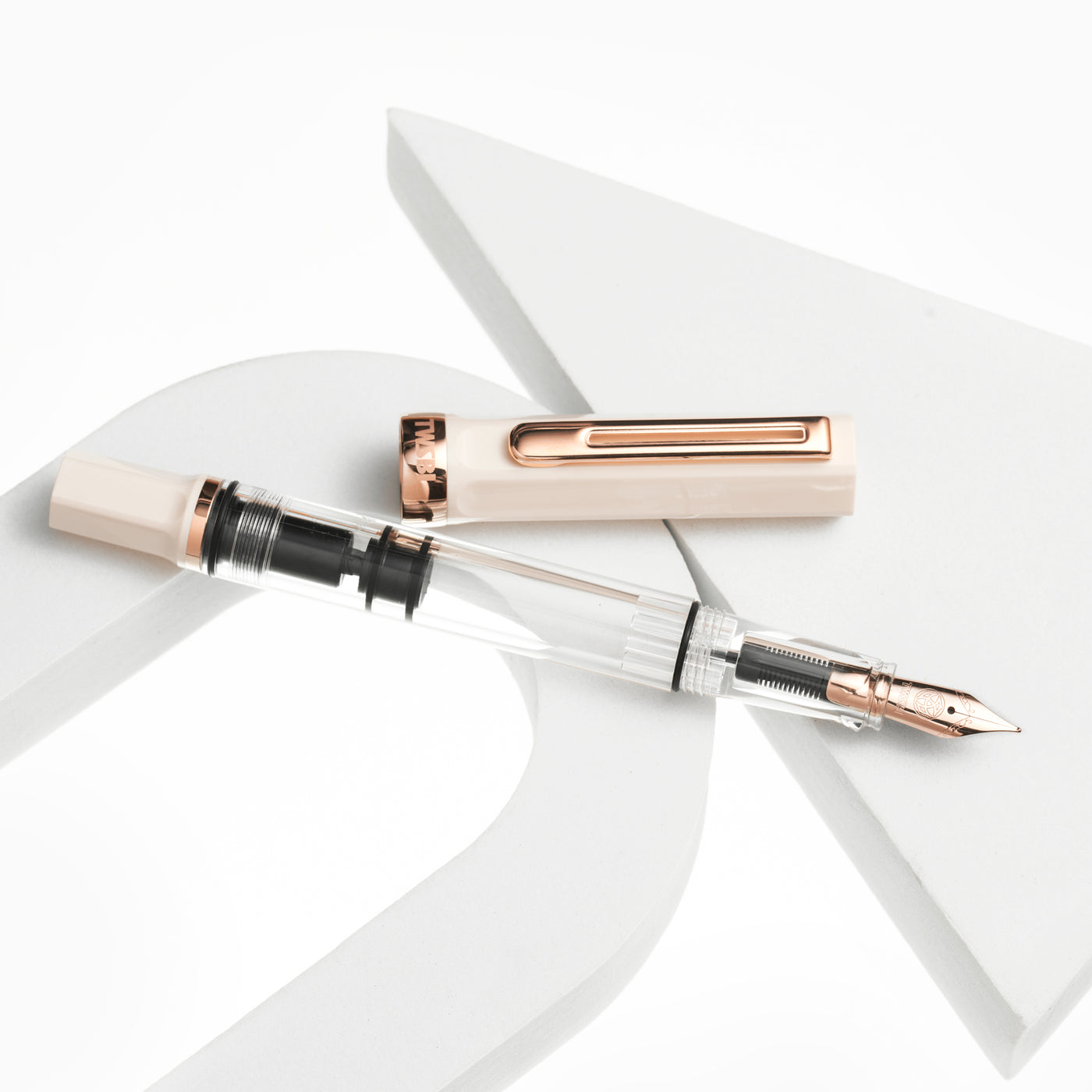 TWSBI Eco Fountain Pen - Creme w/ Rosegold