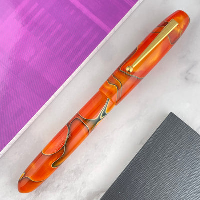 Edison Collier Fountain Pen - Persimmon Swirl