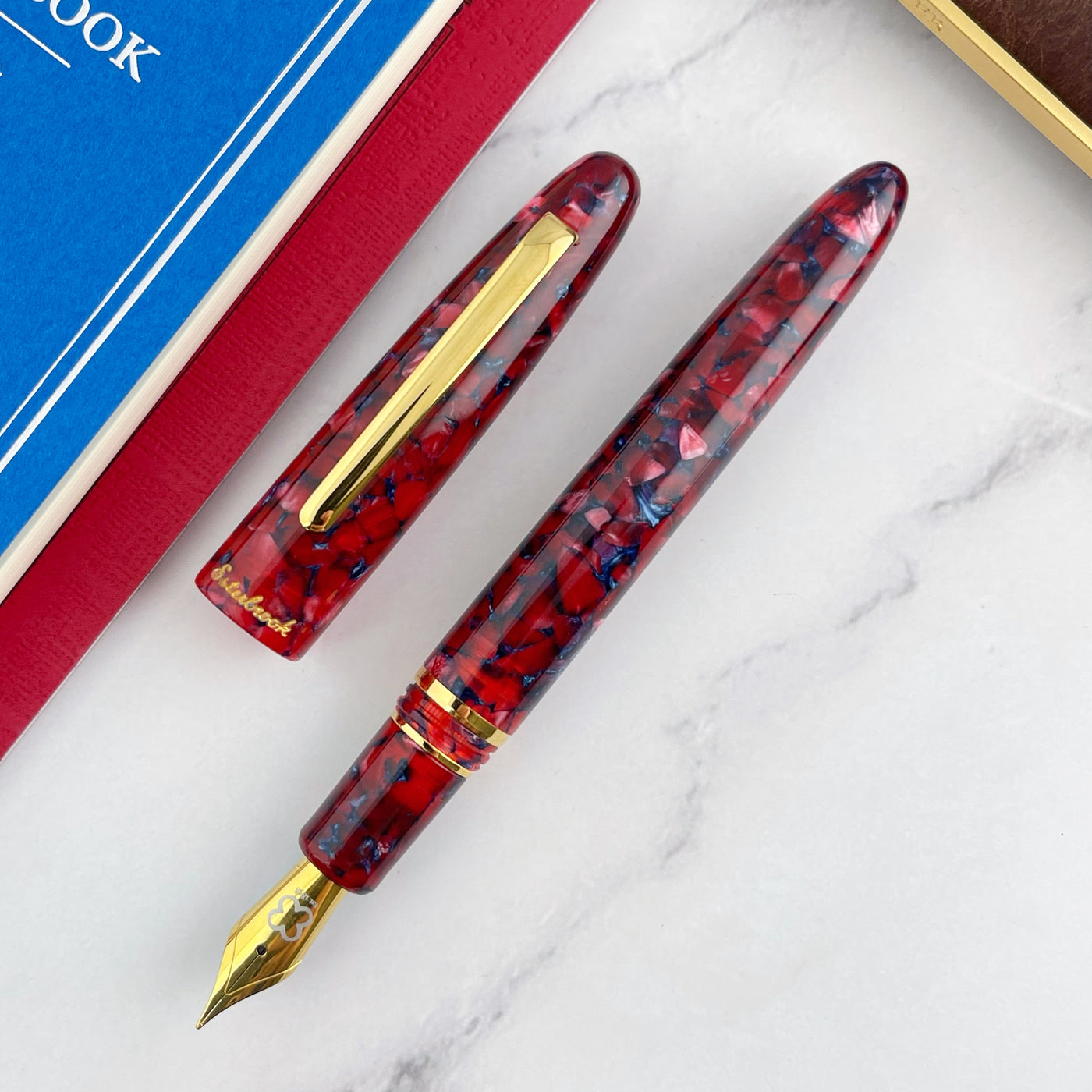 Esterbrook Estie Fountain Pen - Scarlet w/ Gold Trim