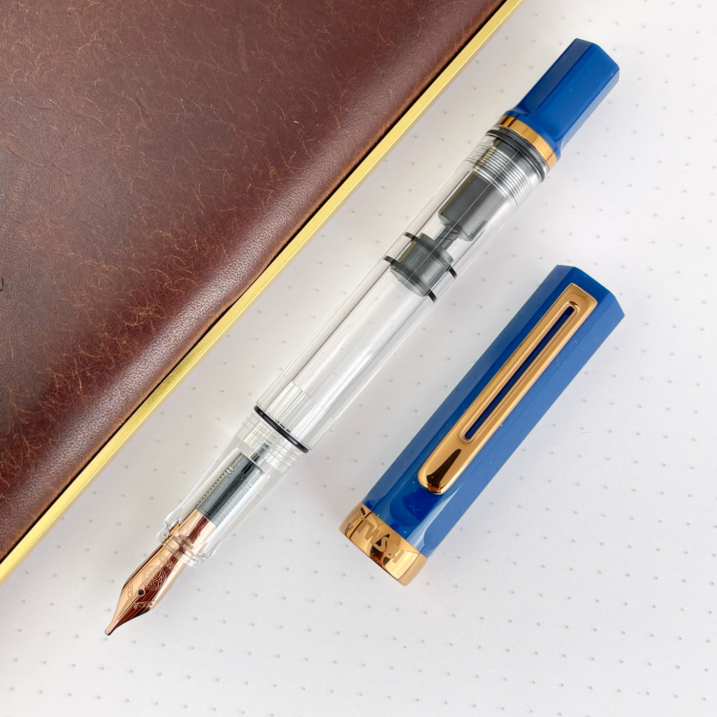 TWSBI Eco Fountain Pen - Indigo Blue w/ Bronze