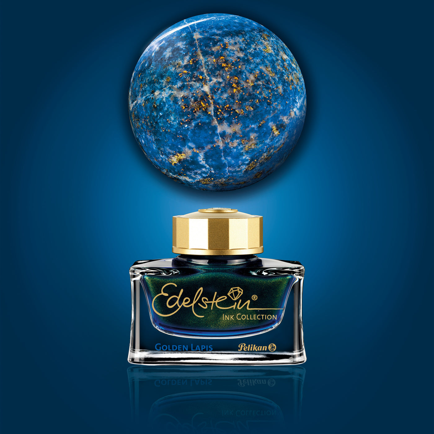 Pelikan Edelstein Golden Lapis - 50ml Bottled Ink (Special Edition)