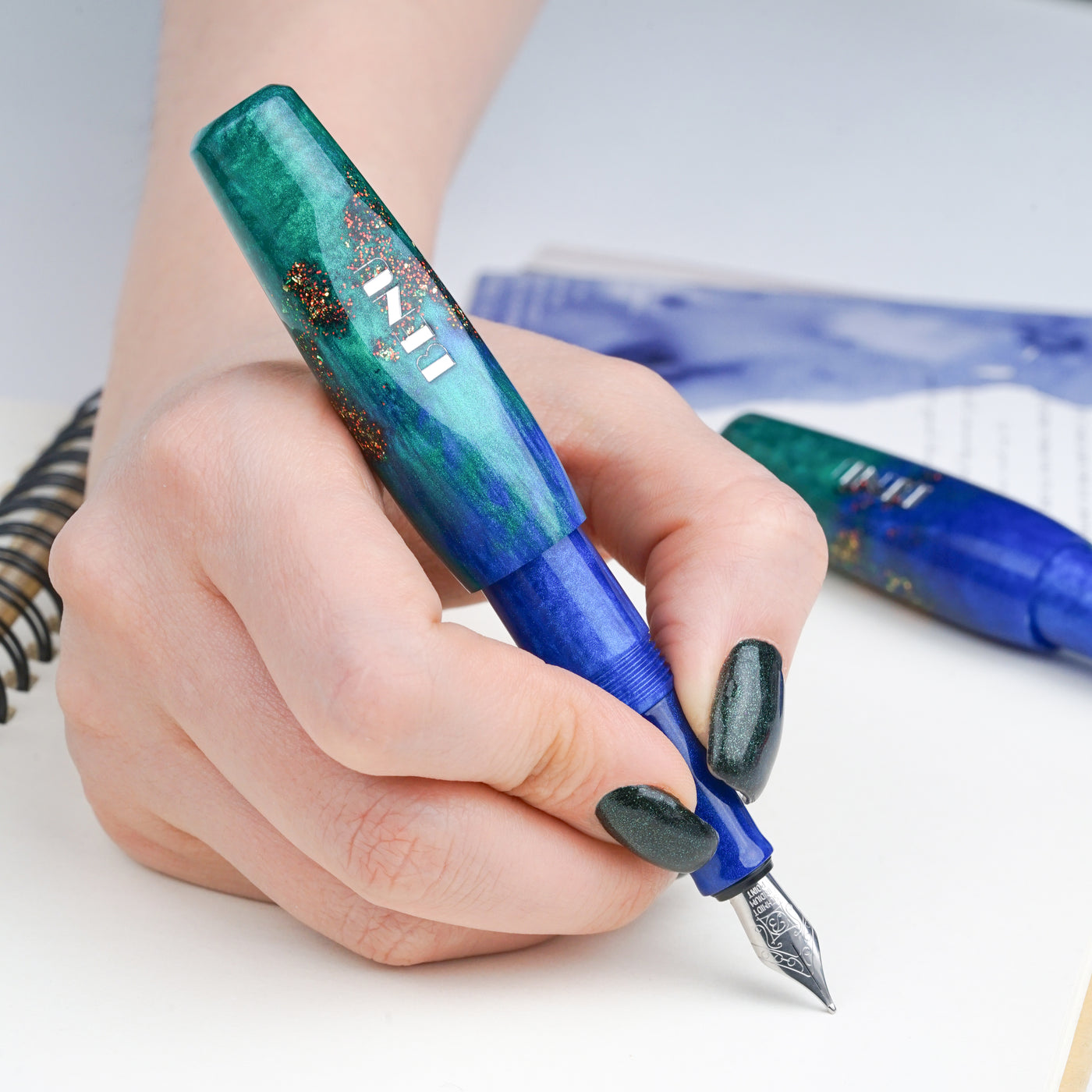 Benu Pixie Fountain Pen - Emerald Sea