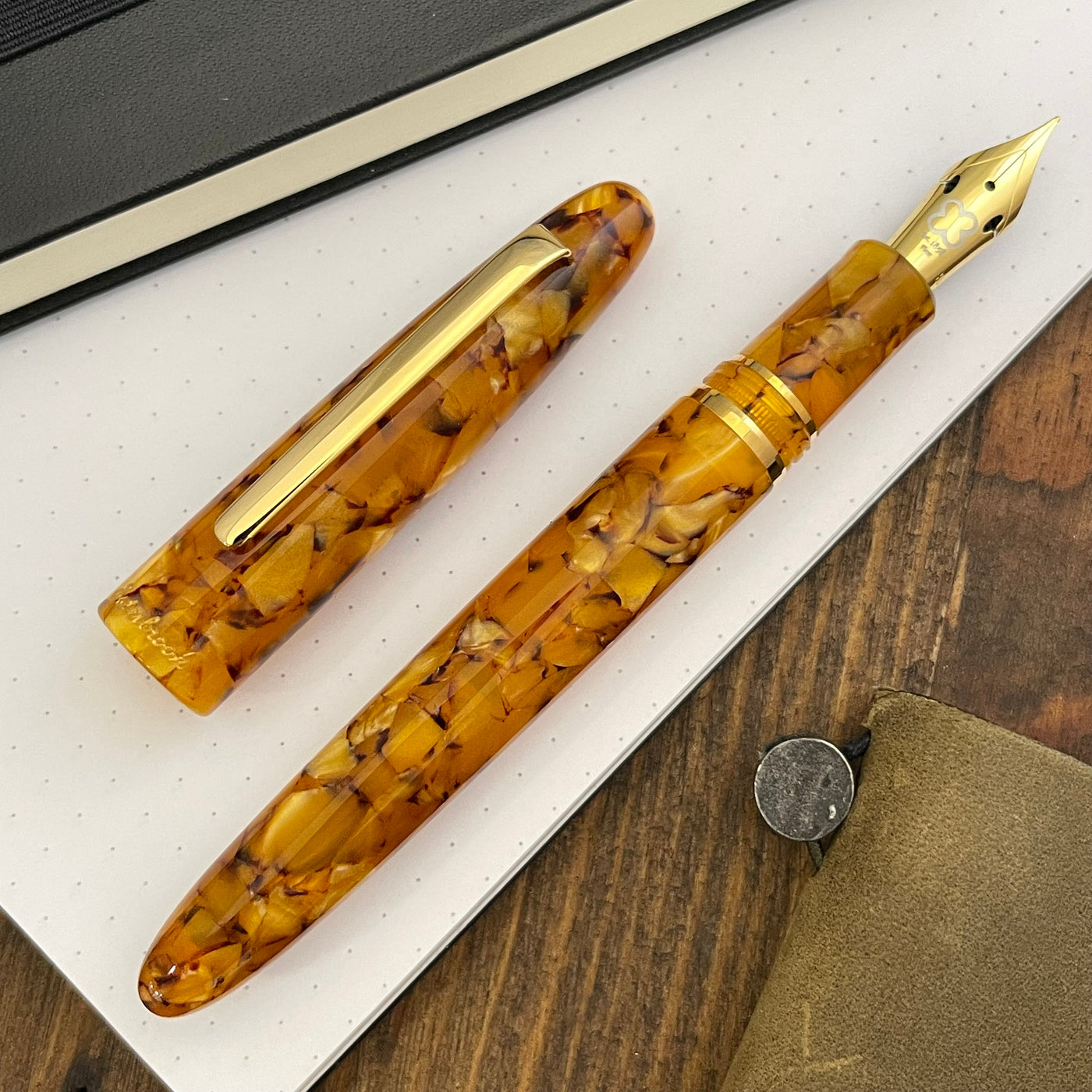 Esterbrook Estie Fountain Pen - Honeycomb w/ Gold Trim