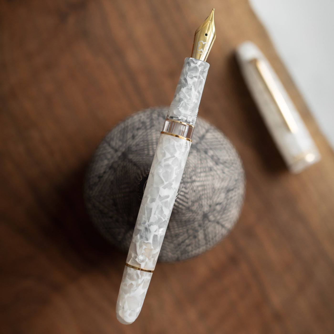 Esterbrook Estie Push Button Fountain Pen - Winter White (Special Edition)