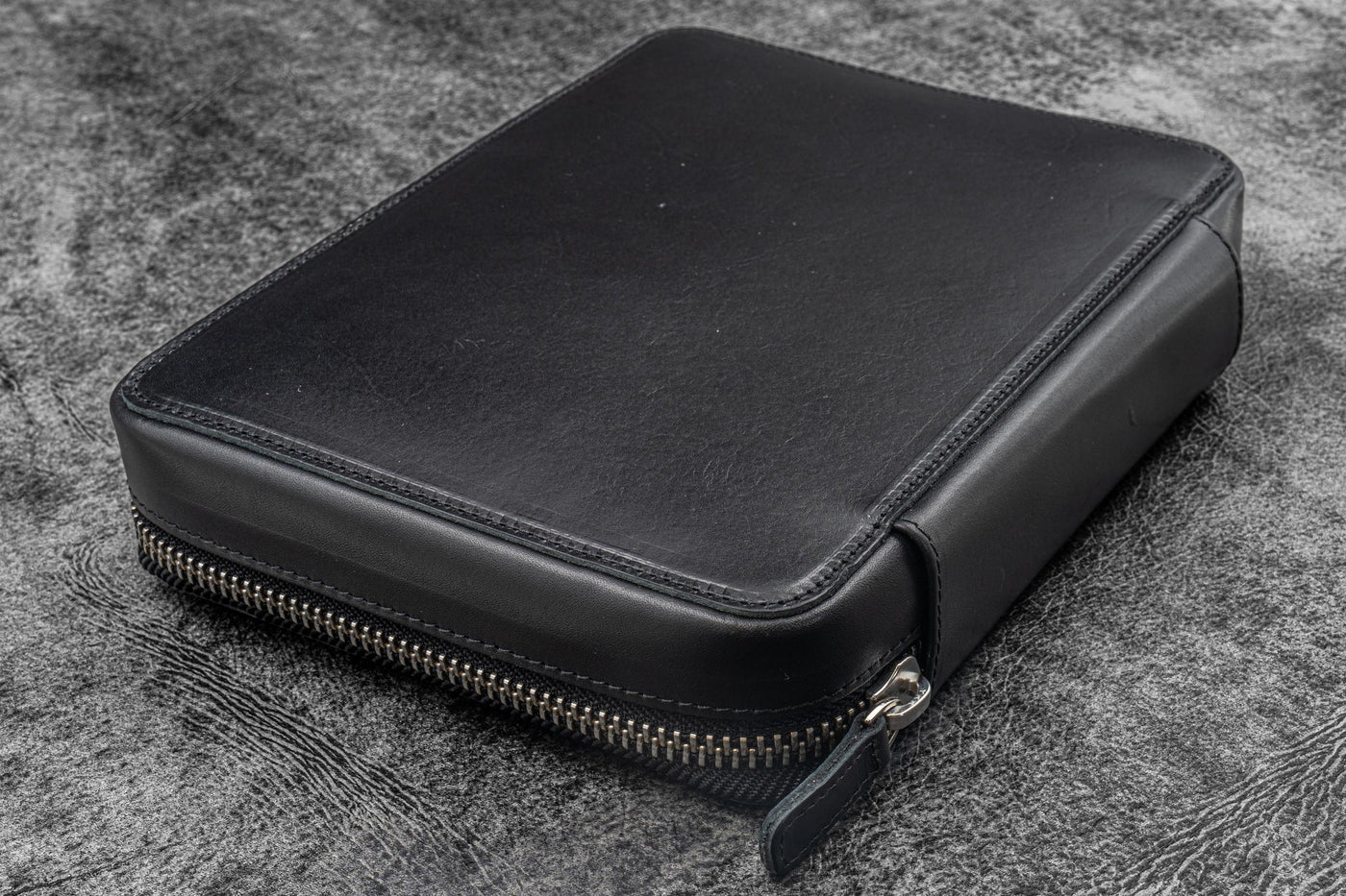 Galen Leather Expansi-Folio Leather Wide A5 Zip Folio