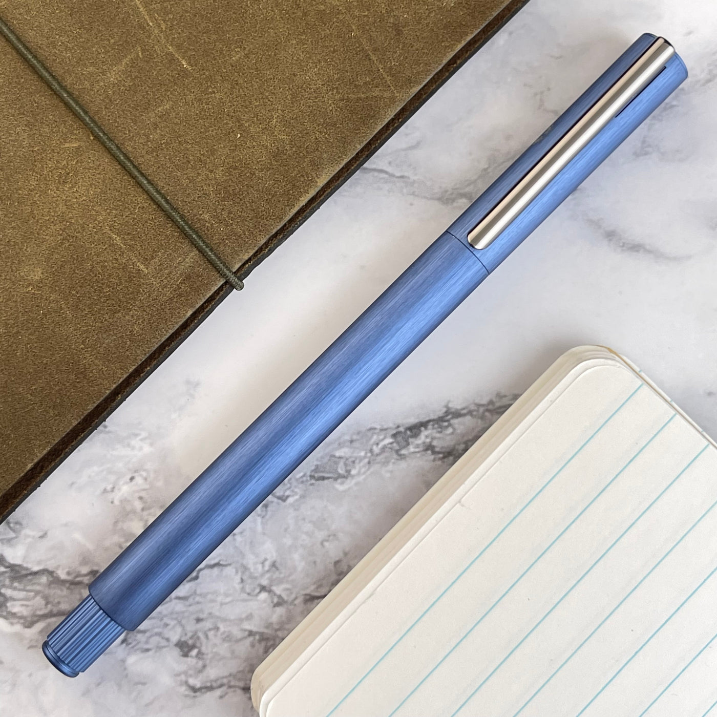 Faber-Castell Neo Slim Rollerball Pen - Dark Blue Aluminum