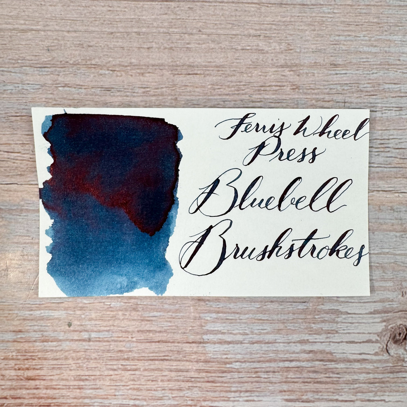 Ferris Wheel Press Bluebell Brushstrokes - 38ml Bottled Ink