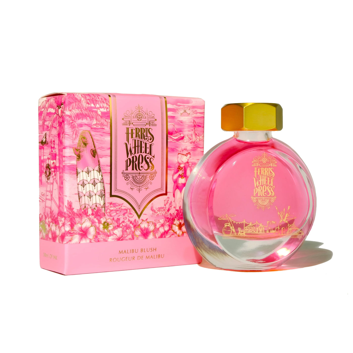 Ferris Wheel Press Malibu Blush - 38ml bottled Ink