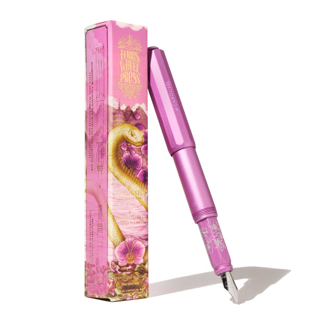 Ferris Wheel Press Aluminum Carousel Fountain Pen - Serpentine Blooms (Special Edition)