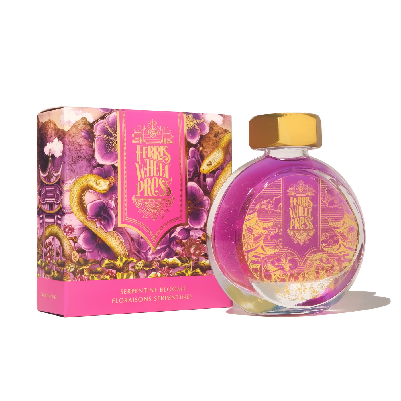 Ferris Wheel Press Year of the Snake - Serpentine Blooms - 38ml Bottled Ink