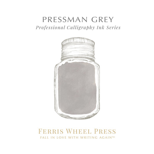 Ferris Wheel Press Pressman Grey - 28ml Calligraphy Bottled Ink