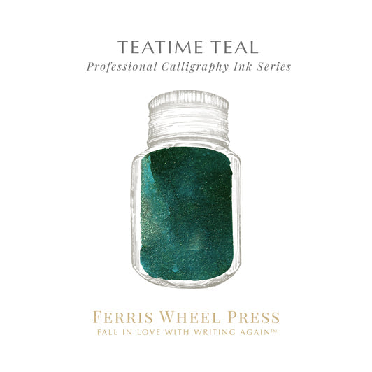 Ferris Wheel Press Teatime Teal - 28ml Calligraphy Bottled Ink